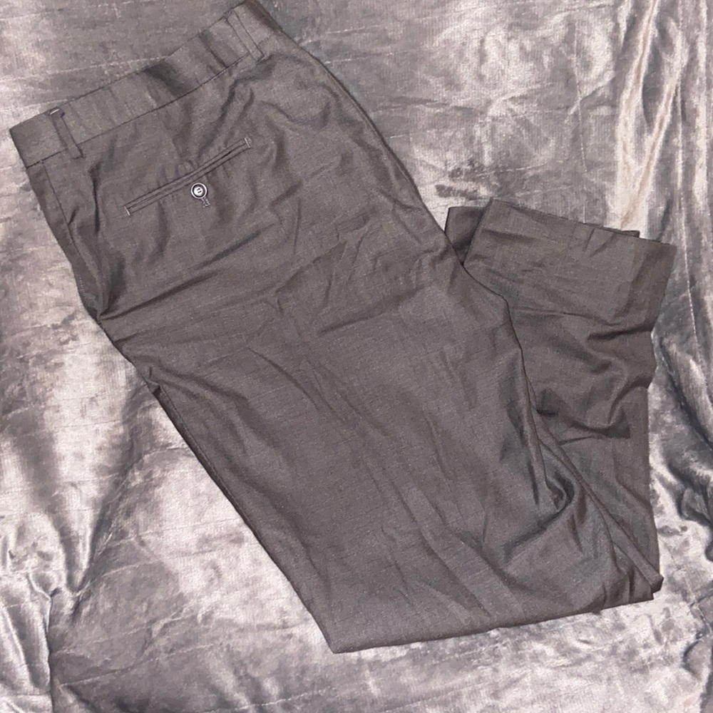 Mens gray dress pants